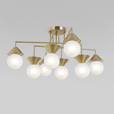 Накладная люстра Eurosvet 302002/8 латунь Smart