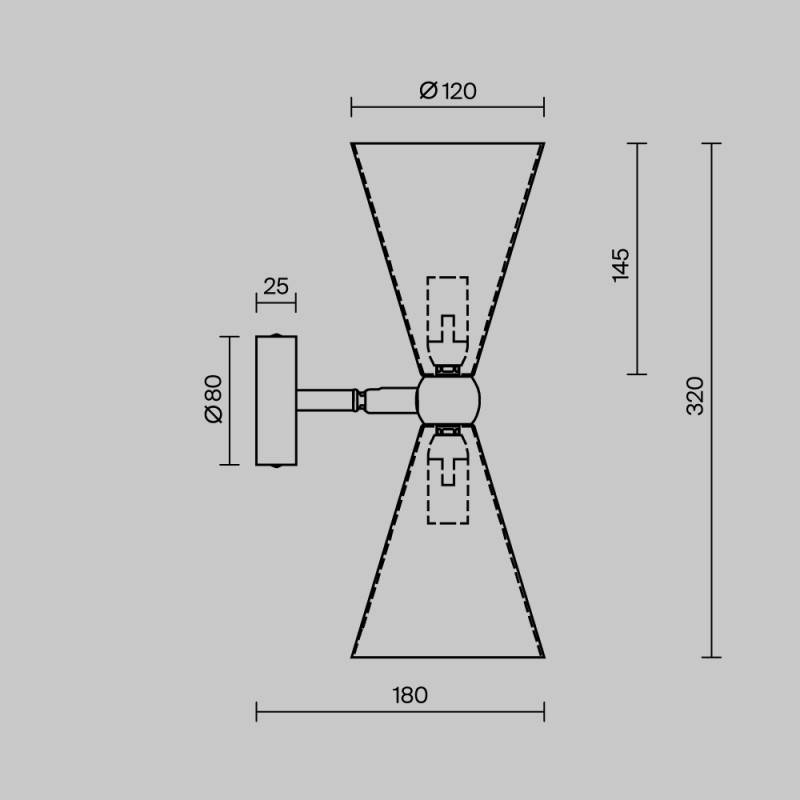 Бра Maytoni MOD108WL-02WG