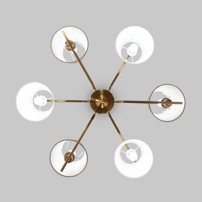 Люстра на штанге Eurosvet 60149/6 латунь