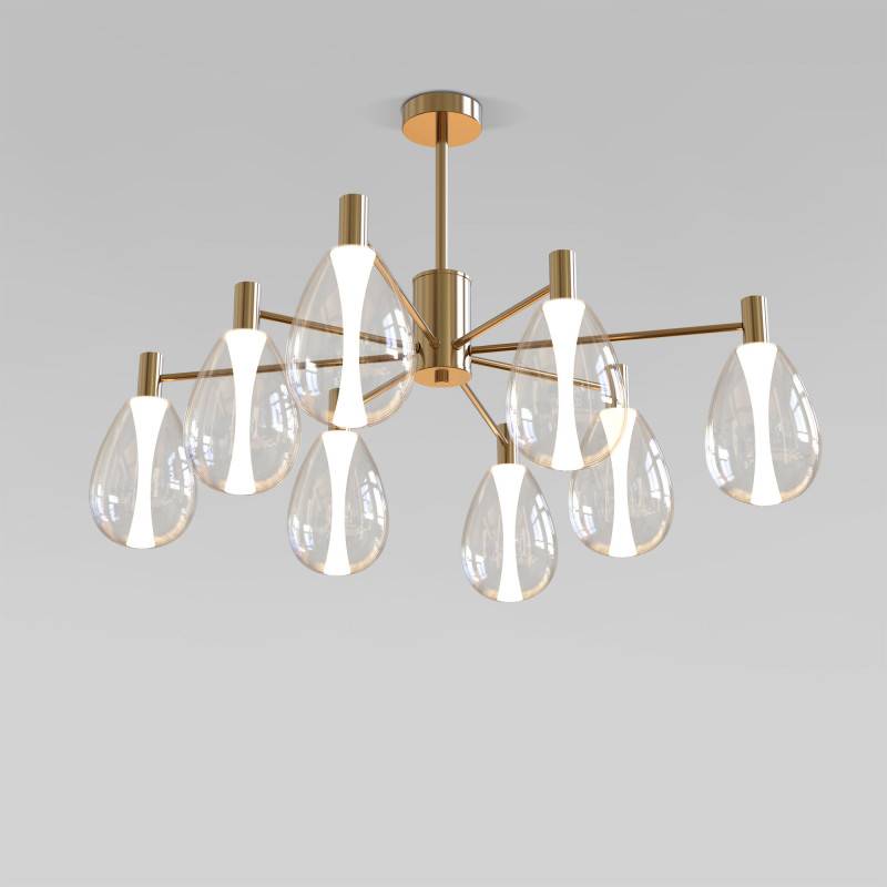 Люстра на штанге Eurosvet 60175/8 латунь