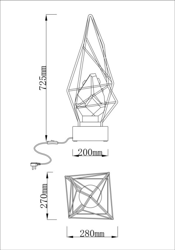 Настольная лампа Fluorite FL1101-1T1