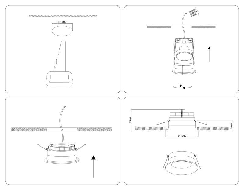 Встраиваемый светильник Ambrella Light TN6754