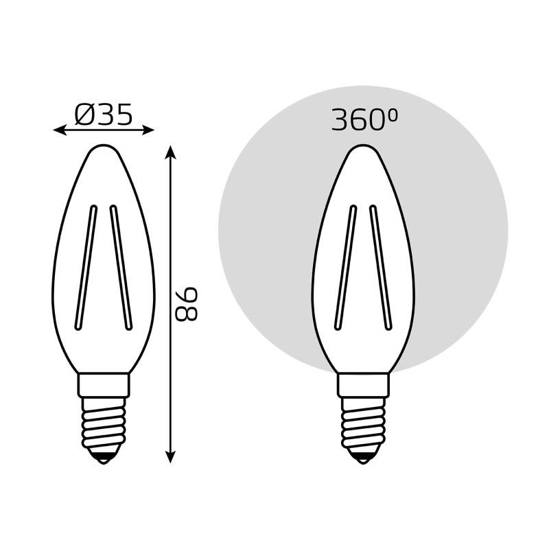 Светодиодная лампа Gauss 103801111