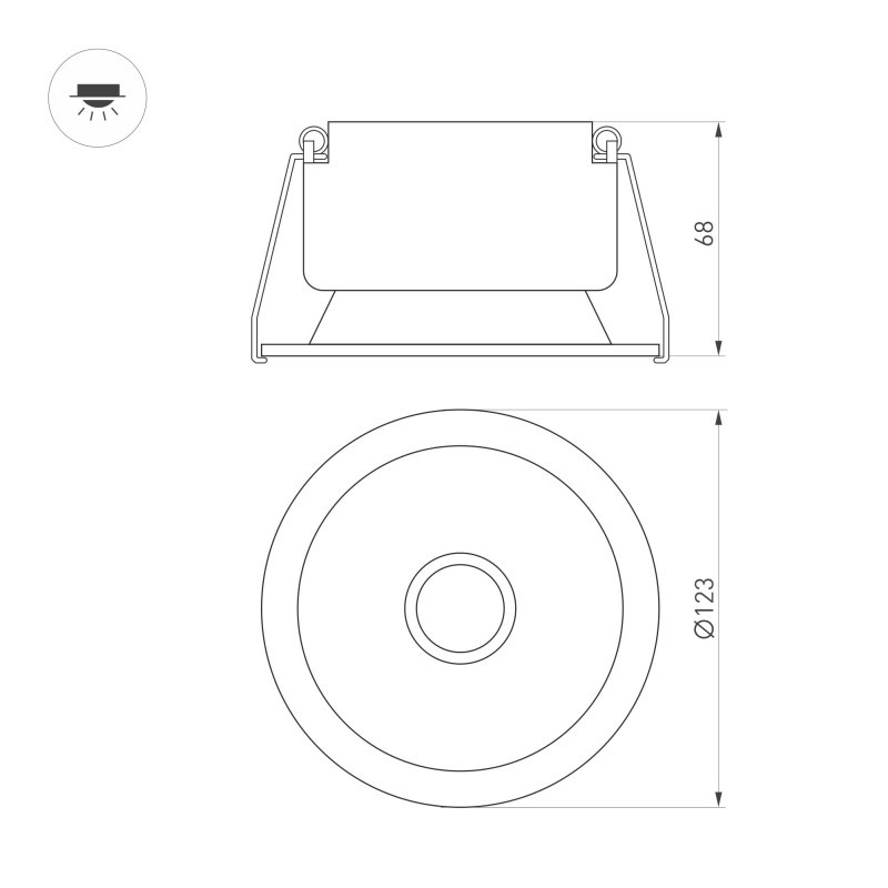 Светильник Downlight Arlight 048284
