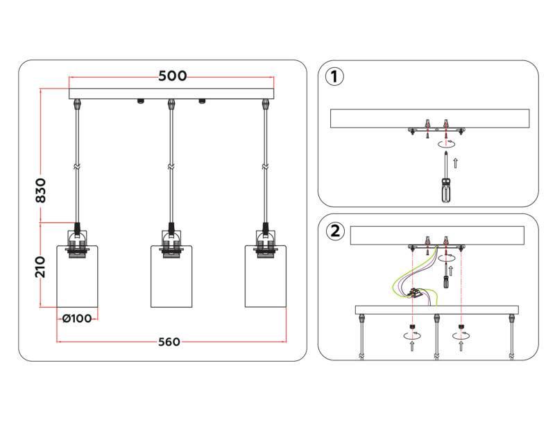 Подвесной светильник Ambrella Light TR3698