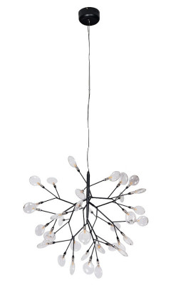 Подвесная люстра Crystal Lux EVITA SP36 BLACK/TRANSPARENT