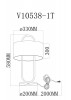 Настольная лампа Moderli V11599-1T
