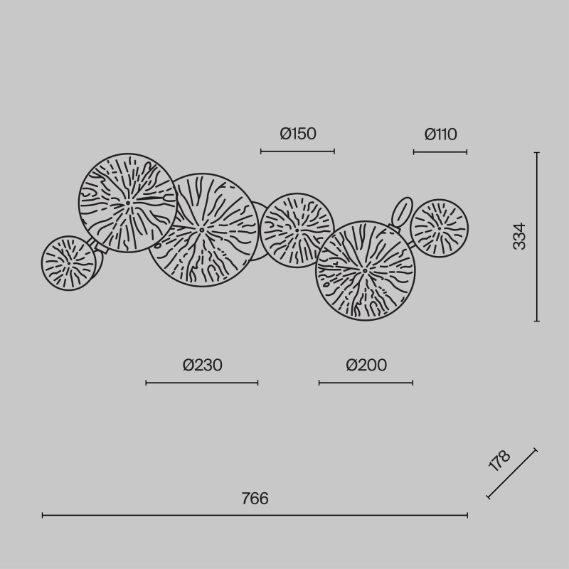 Бра Maytoni MOD082WL-04G