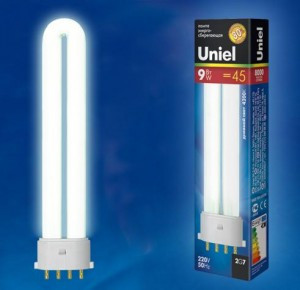 Лампа люминисцентная Uniel PL 2G7 9W 4000 160x32(12) 4K PL-9/4000/2G7 арт.PL-9/4000/2G7
