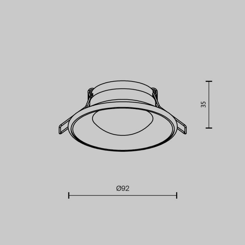 Встраиваемый светильник Maytoni Technical DL096-GU10-W