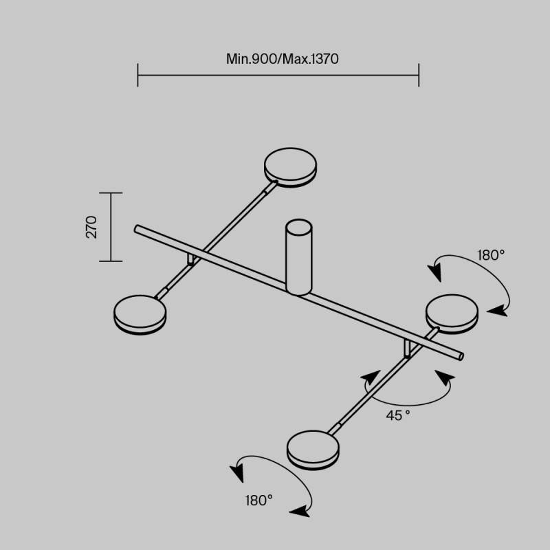 Накладной светильник Maytoni MOD070CL-L30W3K