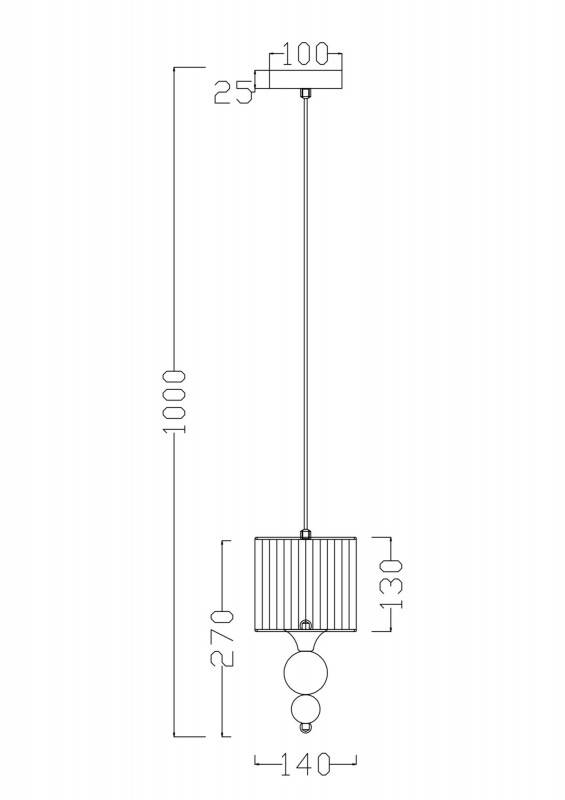 Подвесной светильник Freya FR5093PL-01CH