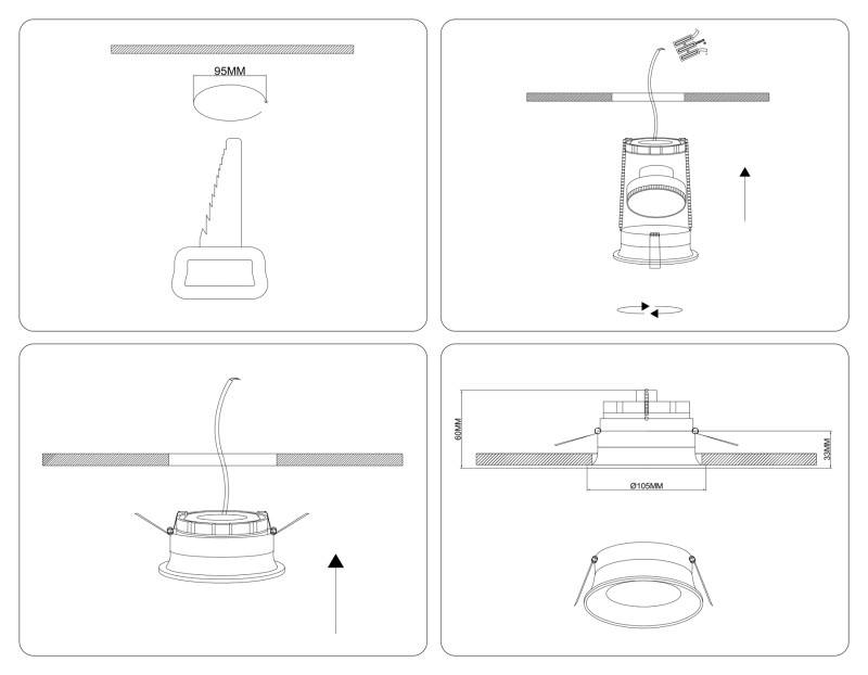 Встраиваемый светильник Ambrella Light TN6757