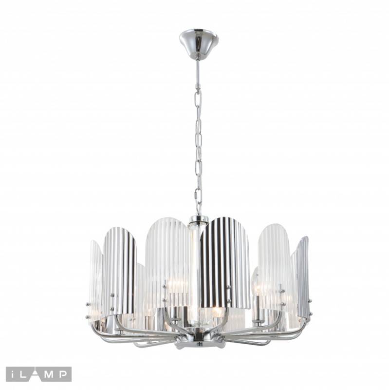 Подвесная люстра iLamp 15571-6 CR+MULT