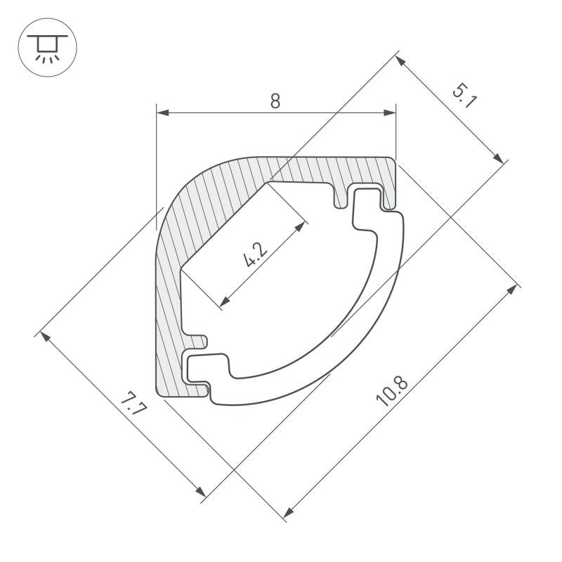 Профиль Arlight 036323