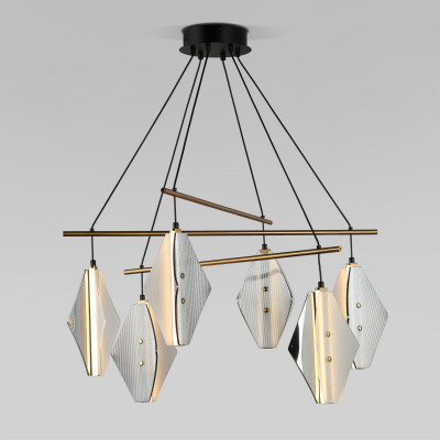 Подвесная люстра Eurosvet 301054 LED латунь