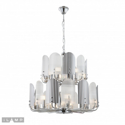 Подвесная люстра iLamp 15571-12 CR+MULT