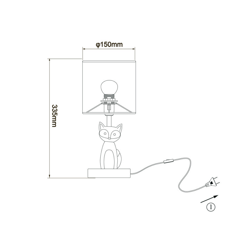 Настольная лампа Escada 10166/L Fox