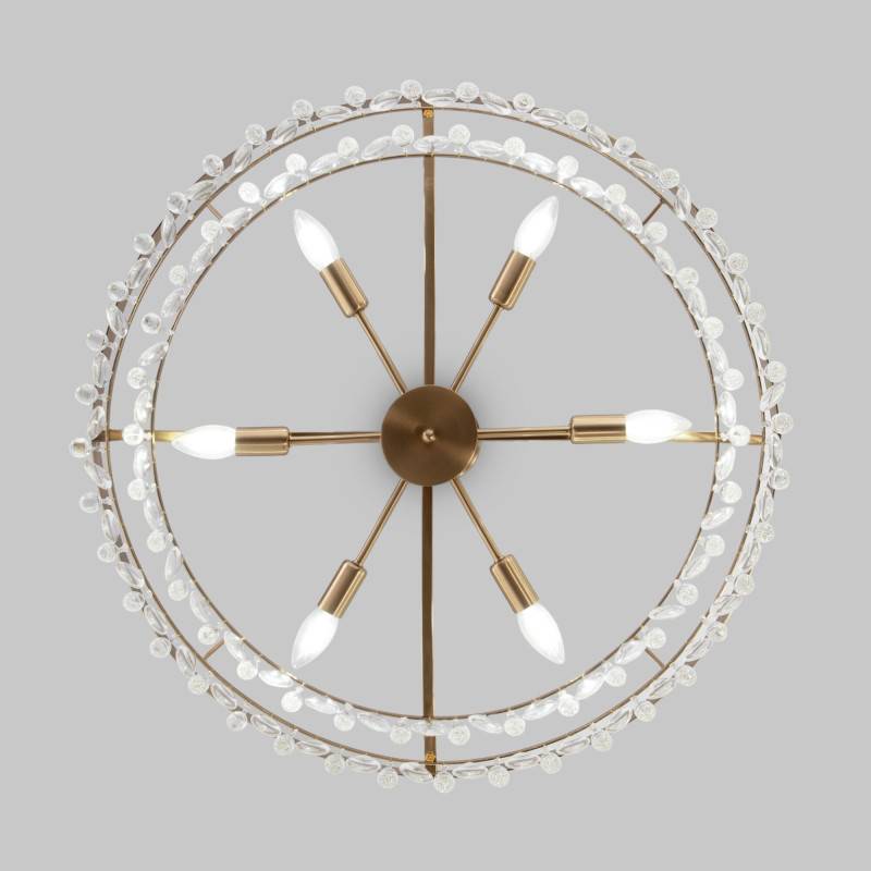 Люстра на штанге Eurosvet 60165/6 латунь