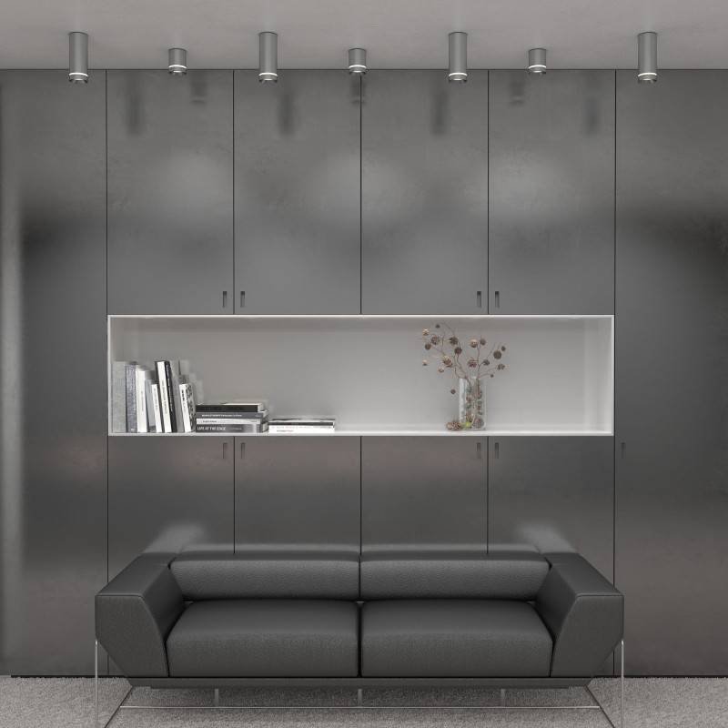 Накладной светильник Elektrostandard DLR021 9W 4200K хром матовый