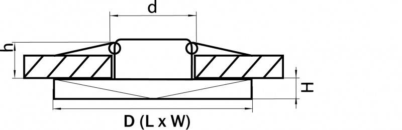 Встраиваемый светильник Lightstar 011005