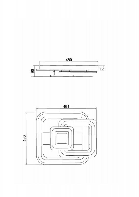 Накладной светильник Freya FR10022CL-L71W