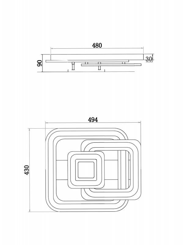 Накладной светильник Freya FR10022CL-L71W