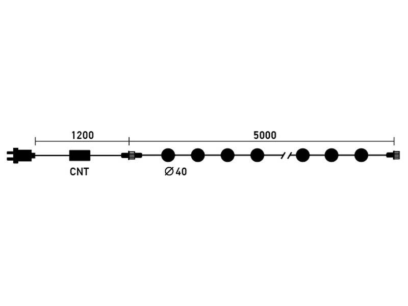 Светодиодная гирлянда Laitcom HB20-11-2RW