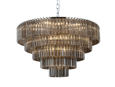 Каскадная люстра Newport 8708+17/C fume