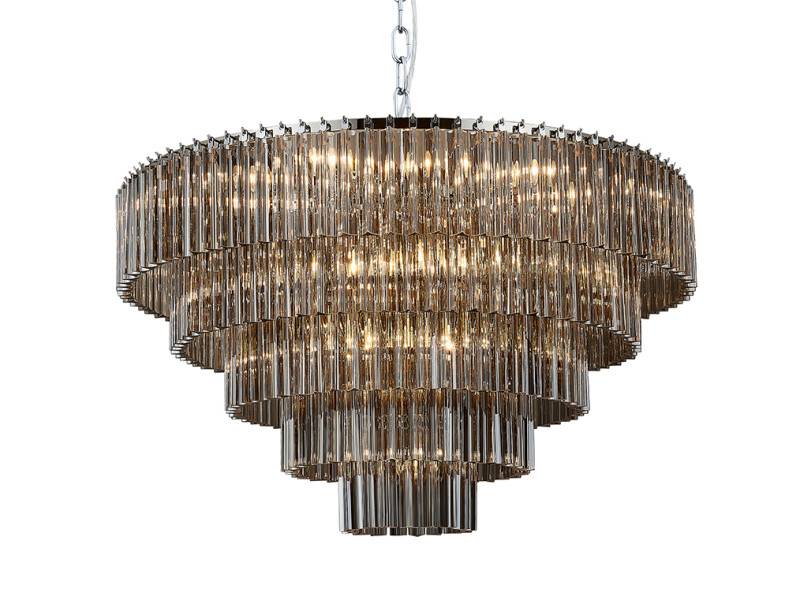 Каскадная люстра Newport 8708+17/C fume