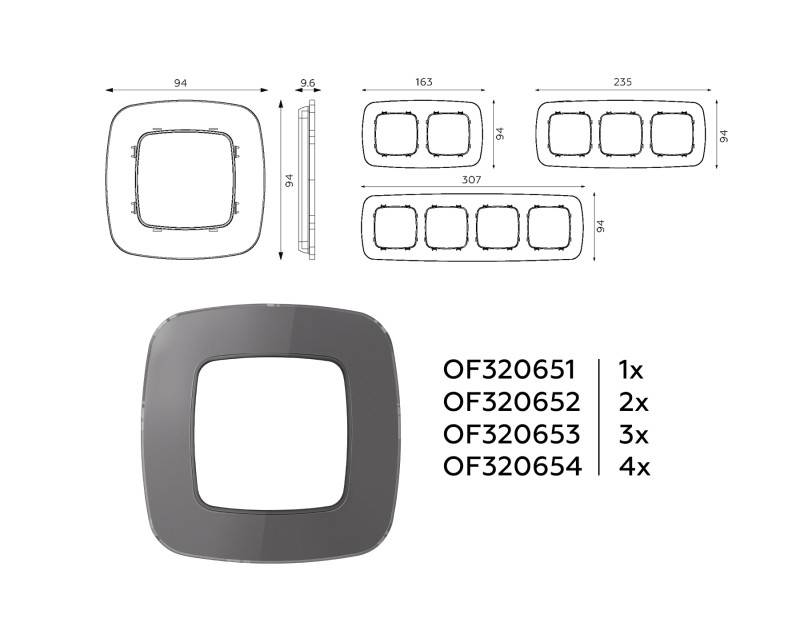 Рамка Ambrella Volt OF320651
