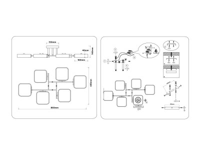 Накладная люстра Ambrella Light FL4886