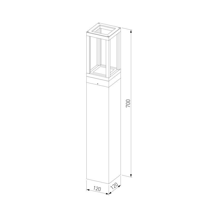 Садово-парковый светильник Elektrostandard 1529 Frame 3000K чёрный