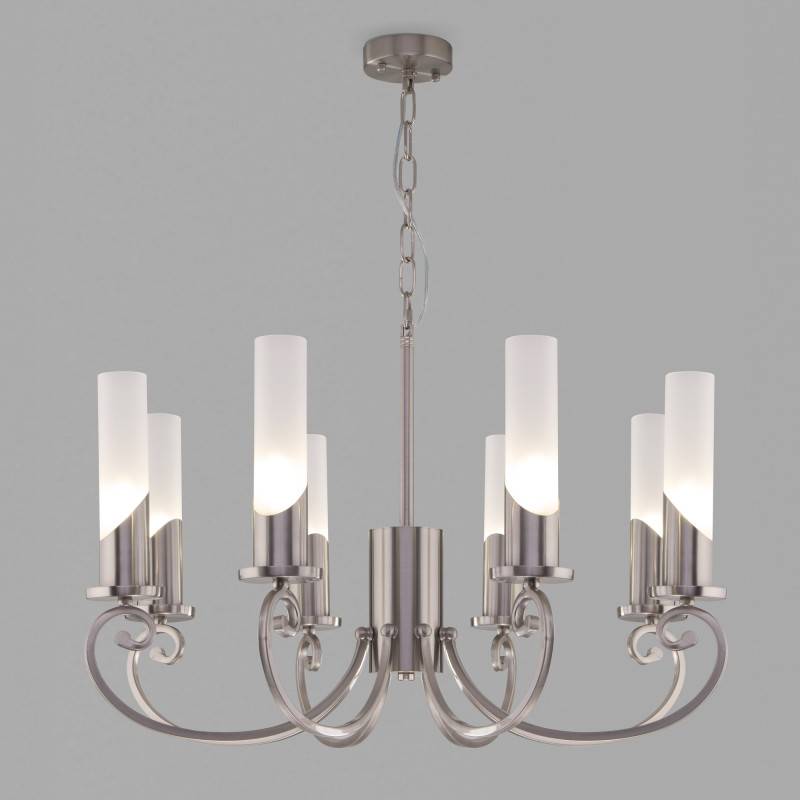 Подвесная люстра Eurosvet 60117/8 никель