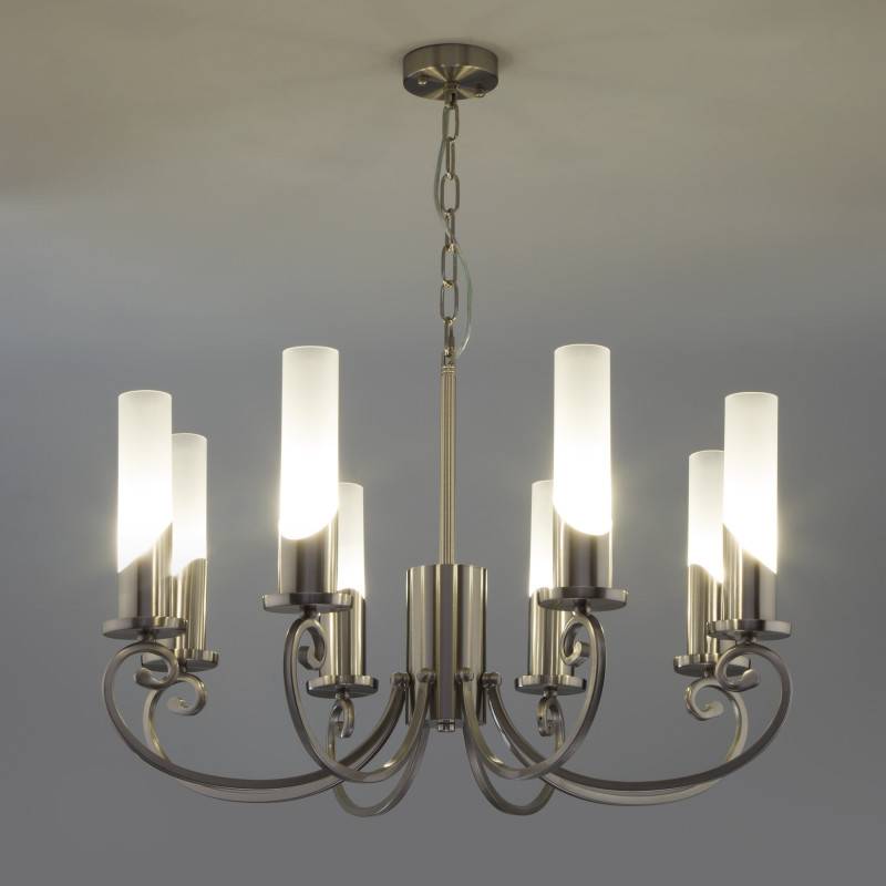 Подвесная люстра Eurosvet 60117/8 никель