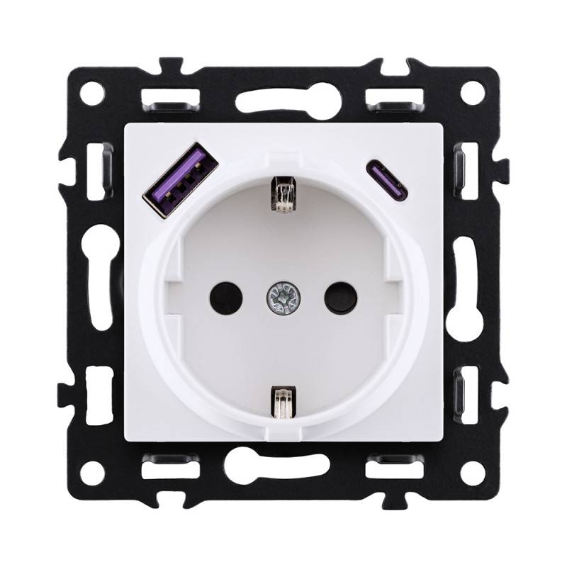 Розетка KOLLINGER AS-016WH