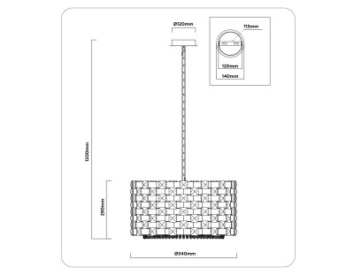 Подвесная люстра Ambrella Light LH41001