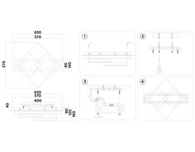 Накладная люстра Ambrella Light FA8531