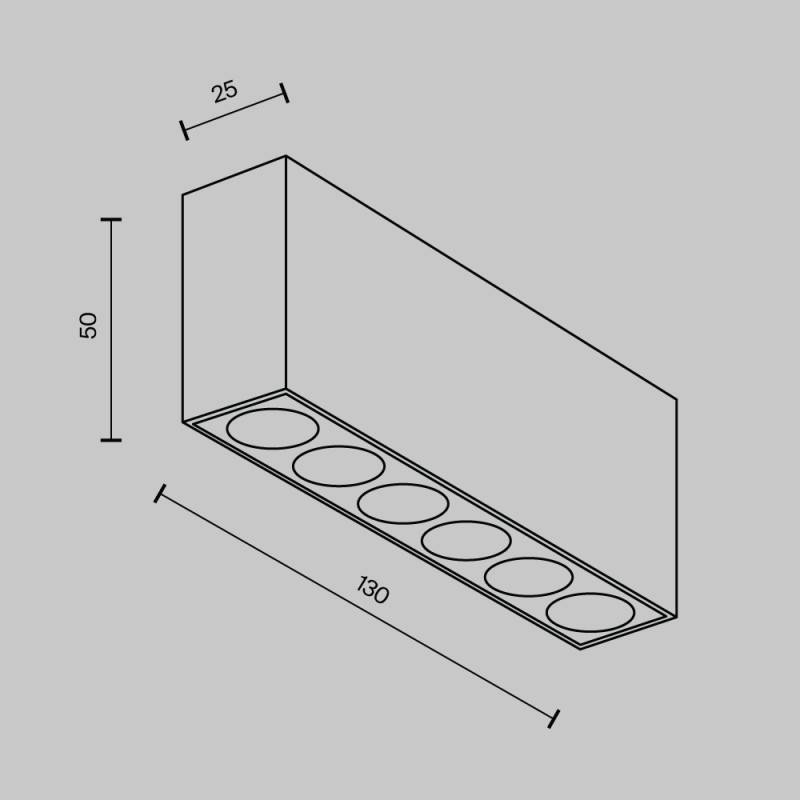 Линейный светильник Maytoni Technical C066CL-12W3-6K-B