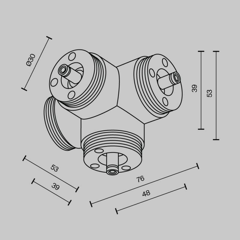 Коннектор Maytoni Technical CA019L4C-B