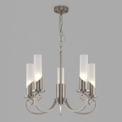 Подвесная люстра Eurosvet 60117/5 никель