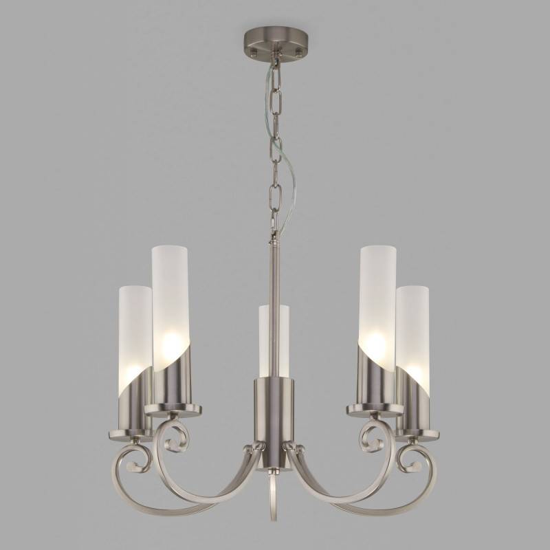 Подвесная люстра Eurosvet 60117/5 никель