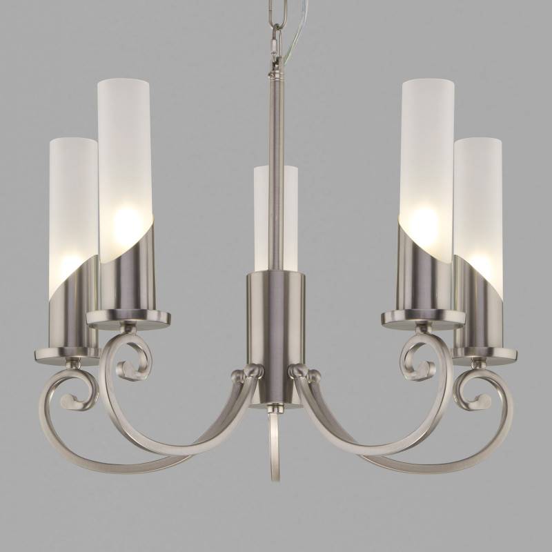 Подвесная люстра Eurosvet 60117/5 никель