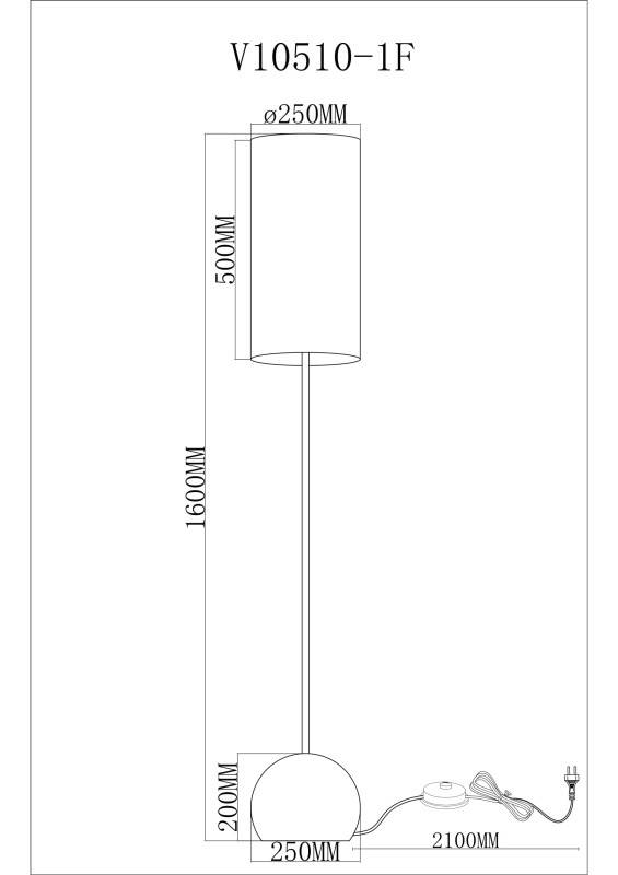 Торшер Moderli V11590-1F