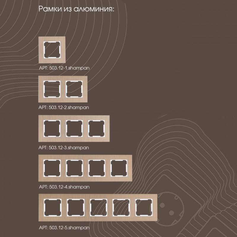 Розетка Arte Milano 203.44-1.shampan