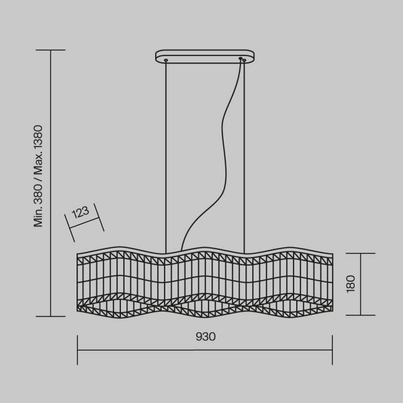 Подвесная люстра Maytoni DIA005PL-06G