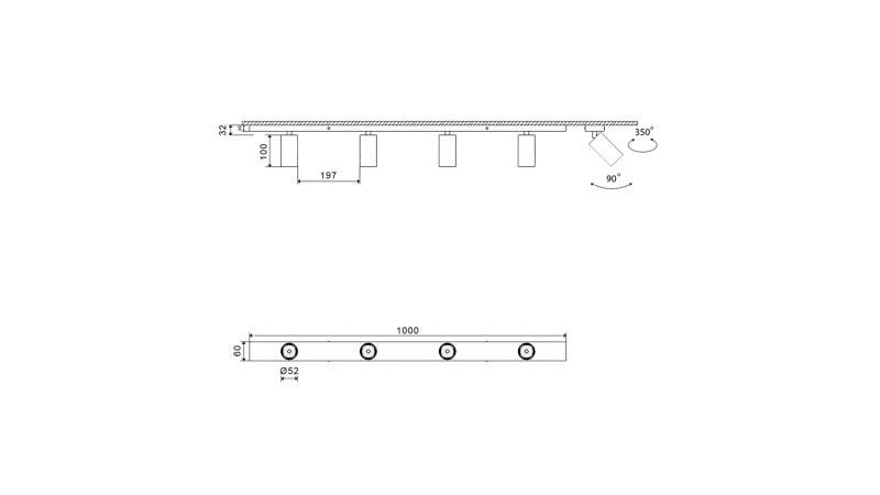 База накладная SWG pro MINI-VL-M14-WH