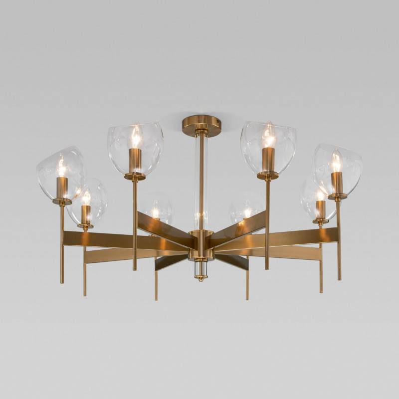 Люстра на штанге Eurosvet 60130/8 латунь Smart