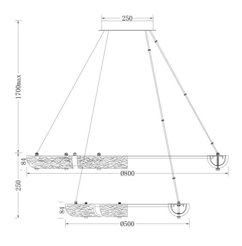 Подвесная люстра Fluorite FL1179-20P