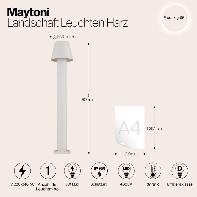 Садово-парковый светильник Maytoni O421FL-L5W